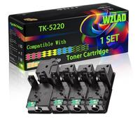 WZLAD TK-5220 Compatible for Kyocera Toner Cartridge (BCMY) | Compatible for Ricoh MP4054SP 4055 5054SP 5055 6054SP Printers, High Yield 120000 Pages, with Chip, High-Definition Printing