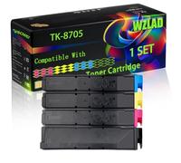 WZLAD TK-8705 Compatible for Kyocera Toner Cartridge (BCMY) | TK-8705 Compatible for Kyocera Toner Cartridge with Chip TASKalfa 6550ci 6551ci 7550ci 7551ci Printers