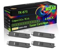 WZLAD TK-875 Compatible for Kyocera Toner Cartridge (4BK) | TK-875 Compatible for Kyocera Toner Cartridge with Chip TASKalfa 550c TASKalfa 650c TASKalfa 750c Printers