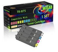 WZLAD TK-875 Compatible for Kyocera Toner Cartridge (BCMY) | TK-875 Compatible for Kyocera Toner Cartridge with Chip TASKalfa 550c TASKalfa 650c TASKalfa 750c Printers