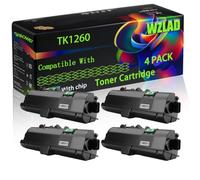 WZLAD TK1260 Compatible for Kyocera Toner Cartridge (4BK) | TK1260 Compatible for Kyocera Toner Cartridge with Chip ECOSYS PA4000wx PA4000x Printers