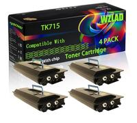 WZLAD TK715 Compatible for Kyocera Toner Cartridge (4BK) | Compatible for Ricoh MP4054SP 4055 5054SP 5055 6054SP Printers, High Yield 120000 Pages, with Chip, High-Definition Printing