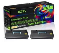 WZLAD TK725 Compatible for Kyocera Toner Cartridge (2BK) | TK725 Compatible for Kyocera Toner Cartridge with Chip TASKalfa 420ci 520ci 520i Printers