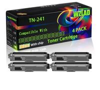 WZLAD TN-241 Compatible for Brother Toner Cartridge (4BK)