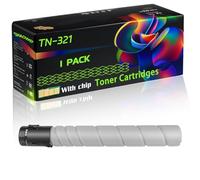 WZLAD TN-321 Compatible for Konica Minolta Toner Cartridges with Chip BizHub C224 C224e C284 C284e Printers (1 Pack Black)