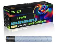 WZLAD TN-321 Compatible for Konica Minolta Toner Cartridges with Chip BizHub C224 C224e C284 C284e Printers (1 Pack Cyan)