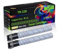 WZLAD TN 328 Compatible for Konica Minolta Toner Cartridge (2BK) | TN 328 Compatible for Konica Minolta Toner Cartridge with Chip Bizhub C250i C300i C360i C7130i Printers