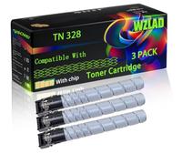 WZLAD TN 328 Compatible for Konica Minolta Toner Cartridge (3BK) | TN 328 Compatible for Konica Minolta Toner Cartridge with Chip Bizhub C250i C300i C360i C7130i Printers