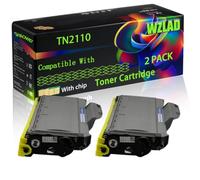 WZLAD TN2110 Compatible for Brother Toner Cartridge (2BK) | TN2110 Compatible for Brother Toner Cartridge with Chip DCP-7030 DCP-7040 HL-2140 HL-2170W Printers