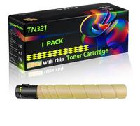 WZLAD TN321 Compatible for Konica Minolta Toner Cartridge with Chip Bizhub C224 Bizhub C284 Bizhub Printers (1 Pack Yellow)