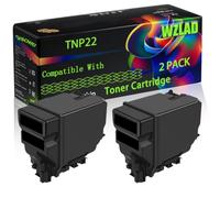 WZLAD TNP22 Compatible for Konica Minolta Toner Cartridge (2BK) | TNP22 Compatible for Konica Minolta Toner Cartridge with Chip Bizhub C35P Printers