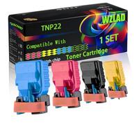 WZLAD TNP22 Compatible for Konica Minolta Toner Cartridge (BCMY) | TNP22 Compatible for Konica Minolta Toner Cartridge with Chip Bizhub C35P Printers
