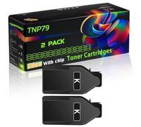 WZLAD TNP79 Compatible for Konica Minolta Toner Cartridges with Chip Bizhub C3350 C4050i C3350i C4051i Printers (2 Pack Black)