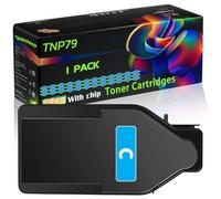 WZLAD TNP79 Compatible for Konica Minolta Toner Cartridges with Chip Bizhub C3350 C4050i C3350i C4051i Printers (1 Pack Cyan)