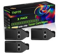 WZLAD TNP79 Compatible for Konica Minolta Toner Cartridges with Chip Bizhub C3350 C4050i C3350i C4051i Printers (3 Pack Black)