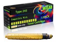 WZLAD Type 245 Compatible for Ricoh Toner Cartridge with Chip Aficio CL4000DN SPC410DN Printers (1 Pack Yellow)