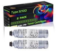 WZLAD Type 3210D Compatible for Ricoh Toner Cartridges with Chip Aficio 2045S 3035 3035G 3035SP 3035SPF 3035SPI 3045 3045G 3045SP 3045SPF Printers (2-Pack Black)