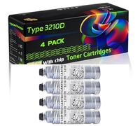 WZLAD Type 3210D Compatible for Ricoh Toner Cartridges with Chip Aficio 2045S 3035 3035G 3035SP 3035SPF 3035SPI 3045 3045G 3045SP 3045SPF Printers (4 Pack Black)