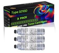 WZLAD Type 3210D Compatible for Ricoh Toner Cartridges with Chip Aficio 2045S 3035 3035G 3035SP 3035SPF 3035SPI 3045 3045G 3045SP 3045SPF Printers (3 Pack Black)