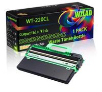 WZLAD WT-220 ompatible for Brother Waste Toner Bottle (1BK) | WT-220 ompatible for Brother Waste Toner Bottle with Chip DCP-9015 9020 9022 HL-3140 3150 3152 3170 3172 3180 MFC-9142