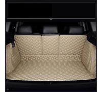 Car Boot Liner for Range Rover IV (L405 5-seat) 2012-2017, Waterproof Anti Scratch Anti Slip Pu-Leather All Inclusive Rear Trunk Mats,D-Beige