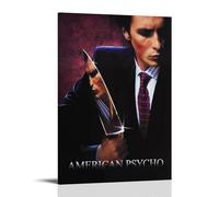 WZLLHA American PsychoArt Canvas Vintage Print Posters for Room Modern Bedroom Decor Aesthetic Bar Cart Wall DecorFrame-style24x36inch(60x90cm)