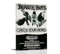 WZLLHA Beastie Boys Check Your HeadArt Canvas Vintage Print Posters for Room Modern Bedroom Decor Aesthetic Bar Cart Wall DecorFrame-style24x36inch(60x90cm)