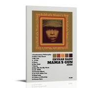 WZLLHA Erykah Badu Mama's GunArt Canvas Vintage Print Posters for Room Modern Bedroom Decor Aesthetic Bar Cart Wall DecorFrame-style20x30inch(50x75cm)