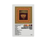 WZLLHA Erykah Badu Mama's GunArt Canvas Vintage Print Posters for Room Modern Bedroom Decor Aesthetic Bar Cart Wall DecorUnframe-style12x18inch(30x45cm)