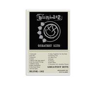 WZLLHA Greatest Hits Blink-182 AlbumArt Canvas Vintage Print Posters for Room Modern Bedroom Decor Aesthetic Bar Cart Wall DecorUnframe-style20x30inch(50x75cm)