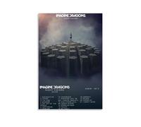 WZLLHA Imagine Dragons Night VisionsArt Canvas Vintage Print Posters for Room Modern Bedroom Decor Aesthetic Bar Cart Wall DecorUnframe-style20x30inch(50x75cm)
