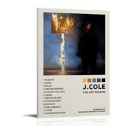 WZLLHA J Cole The Off-SeasonArt Canvas Vintage Print Posters for Room Modern Bedroom Decor Aesthetic Bar Cart Wall DecorFrame-style20x30inch(50x75cm)