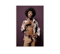 WZLLHA Jimi HendrixArt Canvas Vintage Print Posters for Room Modern Bedroom Decor Aesthetic Bar Cart Wall DecorUnframe-style24x36inch(60x90cm)