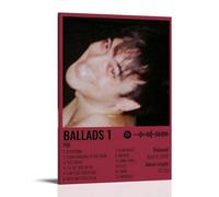 WZLLHA Joji Ballads 1Art Canvas Vintage Print Posters for Room Modern Bedroom Decor Aesthetic Bar Cart Wall DecorFrame-style12x18inch(30x45cm)