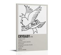 WZLLHA Lil Peep CrybabyArt Canvas Vintage Print Posters for Room Modern Bedroom Decor Aesthetic Bar Cart Wall DecorFrame-style16x24inch(40x60cm)