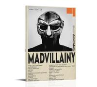 WZLLHA Madvillain MadvillainyArt Canvas Vintage Print Posters for Room Modern Bedroom Decor Aesthetic Bar Cart Wall DecorFrame-style12x18inch(30x45cm)