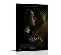 WZLLHA The NunArt Canvas Vintage Print Posters for Room Modern Bedroom Decor Aesthetic Bar Cart Wall DecorFrame-style24x36inch(60x90cm)
