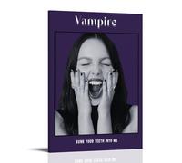 WZLLHA Vampire by Olivia RodrigoArt Canvas Vintage Print Posters for Room Modern Bedroom Decor Aesthetic Bar Cart Wall DecorFrame-style16x24inch(40x60cm)