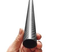 Wzmazingly 100cm Matte Carbon Fiber Tubes, Dia 7mm 12mm 22mm 29mm 34mm 42mm 50mm For Aeronautical Modeling/Robotics/Drones, Wall Thickness 2mm(14x10mm)