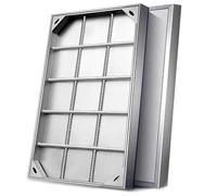 Wzmazingly Rectangular Manhole Cover And Frame, Recessed 304 Stainless Steel Septic Tank Cover, Heavy Duty Metal Inspection Lid For Basement, Garden, Driveway(30X65cm)