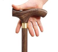 Wzmazingly Walking Cane for Men and Women, Handcrafted Wooden Sticks with Ergonomic Handle, Sturdy Supportive Mobility Aid for Seniors(77cm/30.5in)