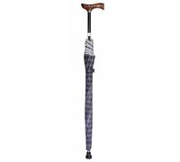 Wzmazingly Walking Cane Umbrella, 2-in-1 Versatile Travel Walking Sticks Crutch Umbrella 5 Height Adjustable Lightweight Umbrella Cane With Non-slip Tip(Dark Blue)