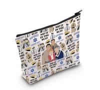 WZMPA Andy TV Show Cosmetic Bag Andy & Barney Fans Gift Nip It In The Bud Andy Zipper Travel Bag Mayberry Police Department Gift, Nip It In The Bud, Fit