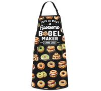 WZMPA Bagel Baking Apron Bagel Lover Gift This Is What An Awesome Bagel Maker Look Like Chef Apron Bagels Merchandise (Awesome Bagel Ap)