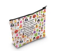 WZMPA Bob Cosmetic Bag Gene & Louise & Tina Fans Gift Bob Family Character Makeup Zipper Pouch Bag Linda Fans Gift, Always Bob Belcher, Fit
