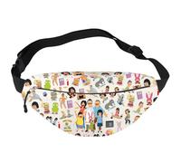 WZMPA Bob's Family Fanny Pack Linda ＆ Gene Fans Gift Louise ＆ Tina Belcher Waist Bag Bob Belcher Merch (one Eyed Snakes YB)