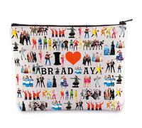 WZMPA Broadway Musical Character Cosmetic Makeup Bag - Theatre Fans Gift: You Are Braver Stronger Smarter Than You Think Zipper Pouch Bag, I Love Broadway