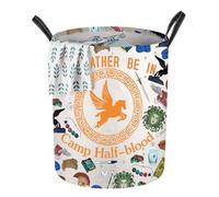 WZMPA Camp Half Blood Foldable Laundry Baskets Percy Movie Fans Gift Percy Heroes of Olympus Storage Basket Bin With Handles (Camp Half-blood LB)