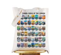 WZMPA Canada National Parks Tote Bag Canada Trip Gift The National Parks Of The Canada Shopping Handbag Canada Tour Gift, Canada National Park Tg, L