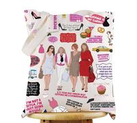 WZMPA Carrie Tote Bag Miranda Fans Gift Charlotte Reusable Grocery Bag Samantha Merchandise, 4 People Tote, L
